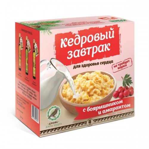 Купить Завтрак кедровый для здоровья сердца с боярышником и амарантом  г. Ставрополь  